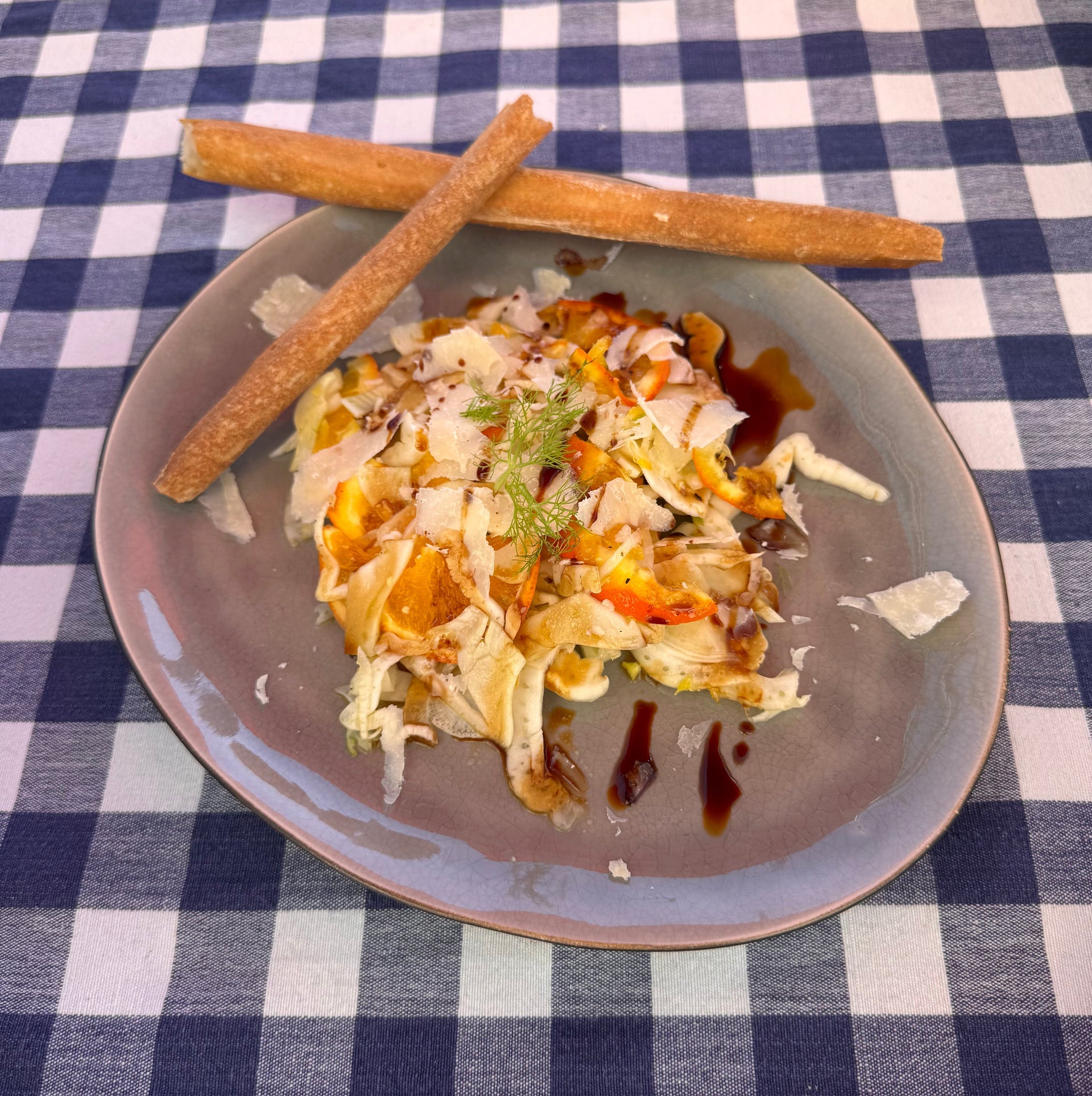 Orangen-Fenchelsalat mit Parmigiano