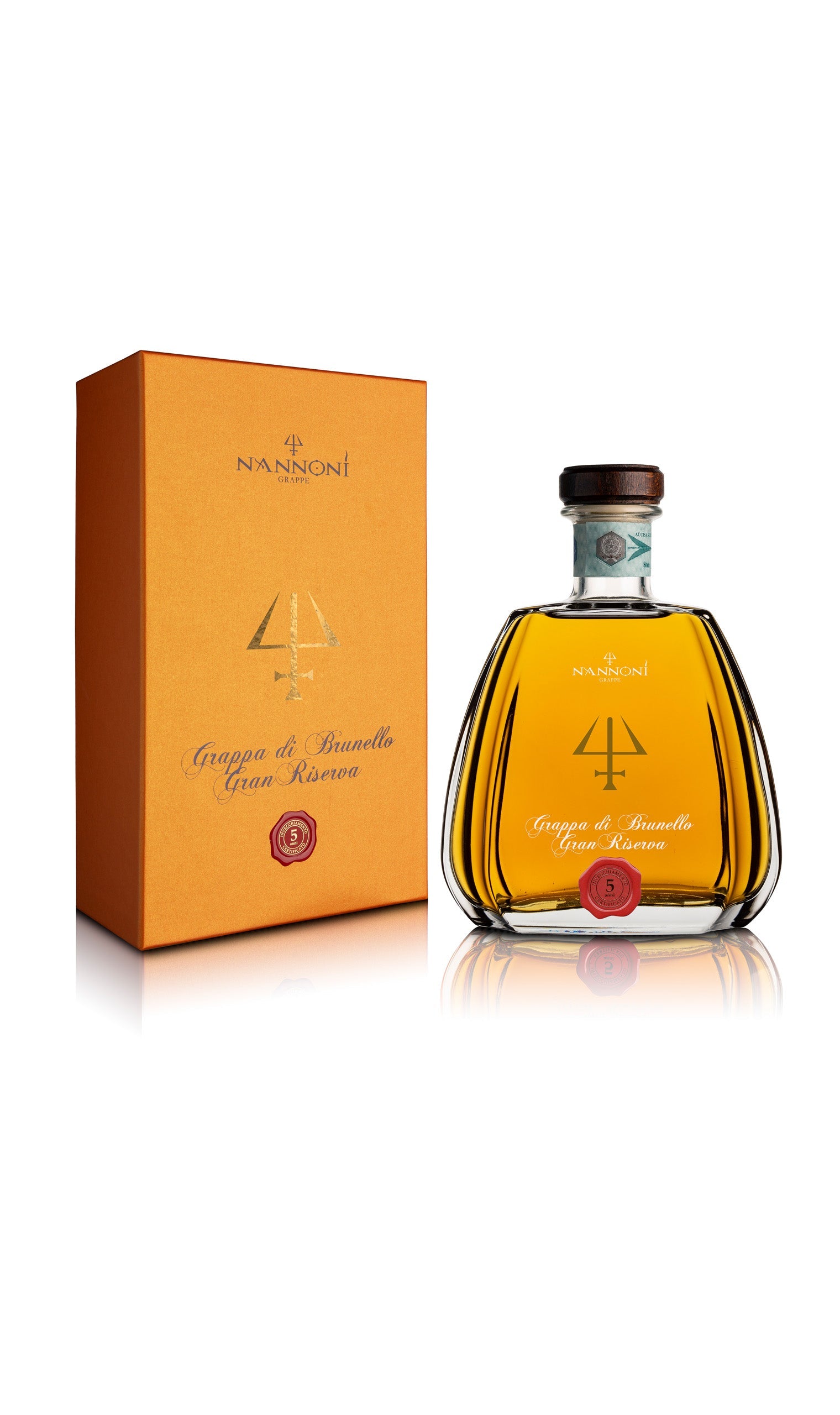 Grappa Brunello Riserva 5 anni 42% - NANNONI, 0,7L